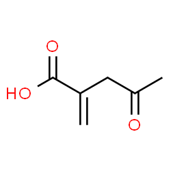 Pentanoic acid, 2-methylene-4-oxo- (9CI) structure