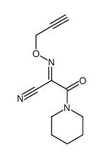 2-oxo-2-piperidin-1-yl-N-prop-2-ynoxyethanimidoyl cyanide Structure