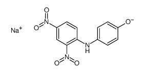 Sodium 4-[(2,4-dinitrophenyl)amino]phenolate结构式