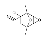 6-chloro-1,5-dimethyl-3,8-dioxatricyclo[3.2.1.02,4]octane-6-carbonitrile结构式