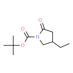 1-Pyrrolidinecarboxylicacid,4-ethyl-2-oxo-,1,1-dimethylethylester(9CI)结构式