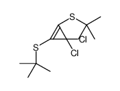 1,2-bis(tert-butylsulfanyl)-3,3-dichlorocyclopropene结构式