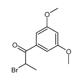 2-bromo-1-(3,5-dimethoxyphenyl)propan-1-one Structure