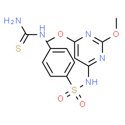 N-(2,6-DIMETHOXY-PYRIMIDIN-4-YL)-4-THIOUREIDO-BENZENESULFONAMIDE结构式