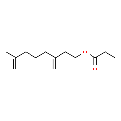 Propanoic acid 3-methylene-7-methyl-7-octenyl ester结构式