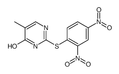 2-(2,4-dinitrophenyl)sulfanyl-5-methyl-1H-pyrimidin-6-one结构式