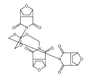 tris[(1,3-dioxo-3a,4,5,6,7,7a-hexahydro-octahydro-1H-4,7-epoxyisoindol-2-yl)methyl] phosphite Structure