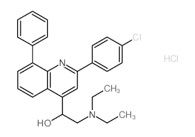 1-[2-(4-chlorophenyl)-8-phenyl-quinolin-4-yl]-2-diethylamino-ethanol Structure