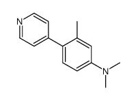 N,N,3-trimethyl-4-pyridin-4-ylaniline结构式