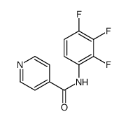 4-Pyridinecarboxamide,N-(2,3,4-trifluorophenyl)-(9CI) Structure