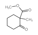 Methyl 1-methyl-2-oxo-cyclohexane-1-carboxylate结构式