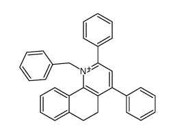 N-Benzyl-5,6-dihydro-2,4-diphenylbenzo[h]quinolinium结构式