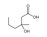 (3S)-3-hydroxy-3-methylhexanoic acid结构式