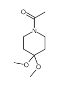 1-(4,4-dimethoxypiperidin-1-yl)ethan-1-one结构式