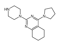 2-piperazin-1-yl-4-pyrrolidin-1-yl-5,6,7,8-tetrahydroquinazoline Structure