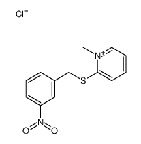 1-methyl-2-[(3-nitrophenyl)methylsulfanyl]pyridin-1-ium,chloride Structure