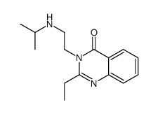 4(3H)-Quinazolinone, 2-ethyl-3-(2-((1-methylethyl)amino)ethyl)- Structure