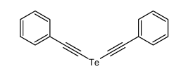 di (2-phenylethynyl) telluride Structure