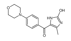 4-methyl-5-(4-morpholin-4-ylbenzoyl)-1,3-dihydroimidazol-2-one Structure