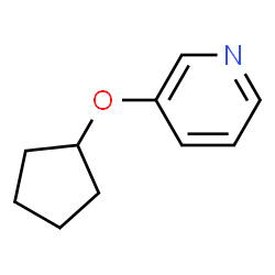 Pyridine, 3-(cyclopentyloxy)- (9CI)结构式