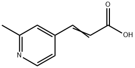 3-(2-甲基吡啶-4-基)丙烯酸结构式