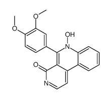 5-(3,4-dimethoxyphenyl)-6-hydroxybenzo[f][2,7]naphthyridin-4-one结构式