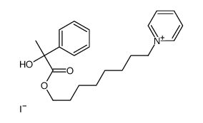 8-pyridin-1-ium-1-yloctyl (2R)-2-hydroxy-2-phenylpropanoate,iodide结构式