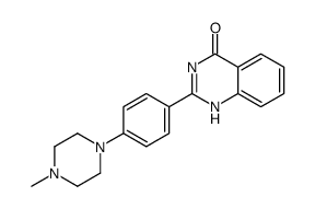 2-[4-(4-methylpiperazin-1-yl)phenyl]-1H-quinazolin-4-one Structure