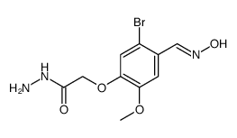 Acetic acid, 2-[5-bromo-4-[(hydroxyimino)methyl]-2-methoxyphenoxy]-, hydrazide结构式