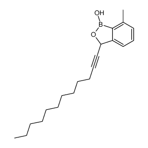 3-dodec-1-ynyl-1-hydroxy-7-methyl-3H-2,1-benzoxaborole结构式