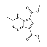 3-Methyl-4H-cyclopenta[e]-1,2,4-triazin-5,6-dicarbonsaeure-dimethylester Structure