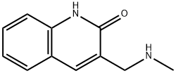 3-[(methylamino)methyl]quinolin-2-ol结构式