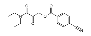 4-cyanobenzoic acid 3-(diethylamino)-2,3-dioxopropyl ester Structure