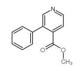 3-Phenylpyridine-4-carboxylic acid methyl ester结构式