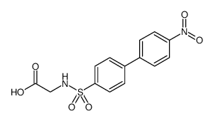 2-(4'-nitro-[1,1'-biphenyl]-4-ylsulfonamido)acetic acid Structure