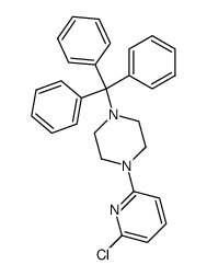 1-(6-chloro-2-pyridyl)-4-tritylpiperazine结构式