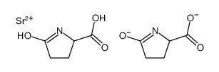 strontium bis(5-oxo-DL-prolinate)结构式