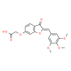 2-((3-Oxo-2-(3,4,5-trimethoxybenzylidene)-2,3-dihydrobenzofuran-6-yl)oxy)acetic acid picture