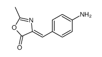 4-[(4-aminophenyl)methylidene]-2-methyl-1,3-oxazol-5-one结构式