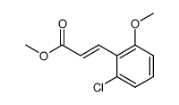 methyl 2-chloro-6-methoxy-trans-cinnamate Structure