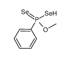 O-methyl Se-hydrogen phenylphosphonodiselenoate结构式