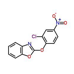 2-(2-Chloro-4-nitrophenoxy)-1,3-benzoxazole结构式