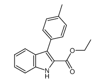 ethyl 3-(p-tolyl)-1H-indole-2-carboxylate Structure