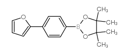 2-[4-(2-FURYL)PHENYL]-4,4,5,5-TETRAMETHYL-1,3,2-DIOXABOROLANE structure