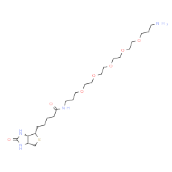 N-D-(+)-BIOTINYL-4,7,10,13,16-PENTAOXA-1,19-DIAMINONONADECANE结构式