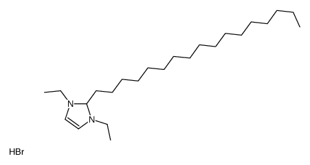 1,3-diethyl-2-heptadecyl-1,2-dihydroimidazol-1-ium,bromide Structure