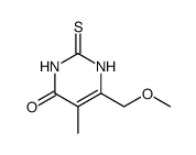 4(1H)-Pyrimidinone, 2,3-dihydro-6-(methoxymethyl)-5-methyl-2-thioxo Structure