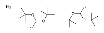 bis[2,2-bis[(2-methylpropan-2-yl)oxy]ethyl]mercury结构式