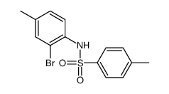 N-(2-bromo-4-methylphenyl)-4-methylbenzenesulfonamide结构式