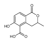 6-hydroxy-3-methyl-3,4-dihydroisocoumarin-5-carboxylic acid Structure